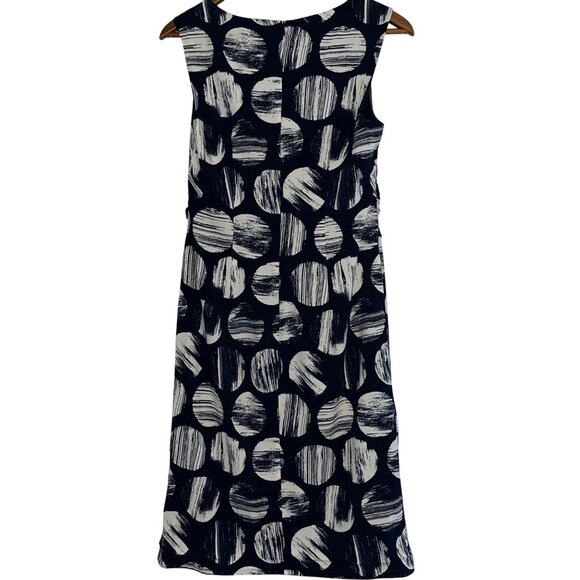 George Navy & White Polka Dot Sleeveless Dress Size 4 Polyester & Spandex - Picture 7 of 10